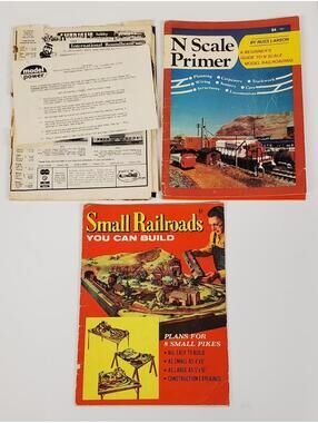 Small Railroads You Can Build + N Scale Primer + Model Railroader - Vintage Lot